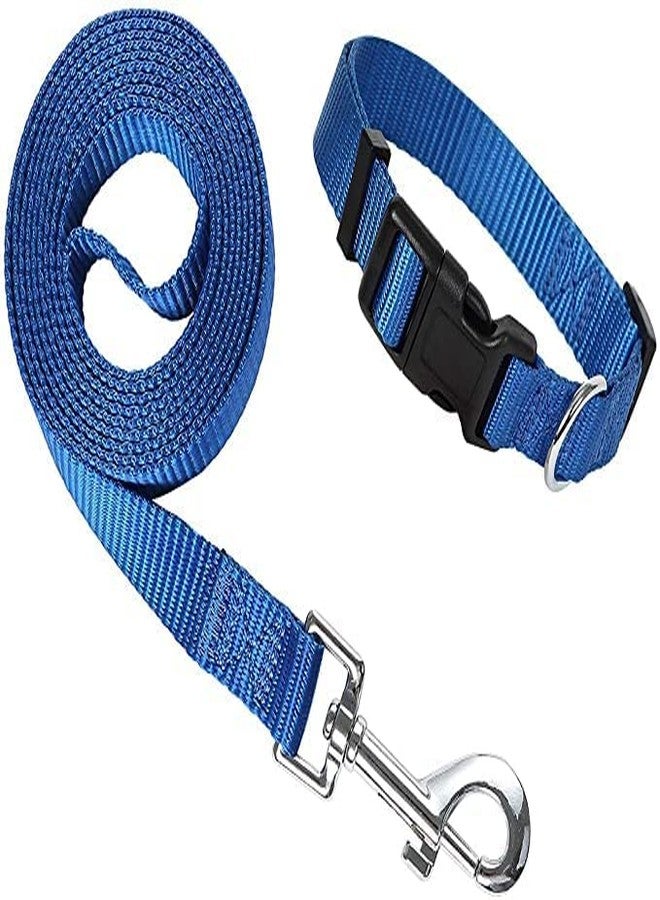 Pups&Pets Combo 0.5 Inch Nylon Collar and Adjustable Leash with Harness Set | 15 MM Harness Set Dogs and Puppies (Blue) - Image 4